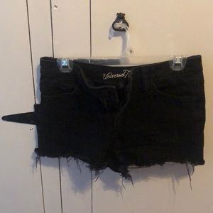 Universal Threads Black cut off shorts